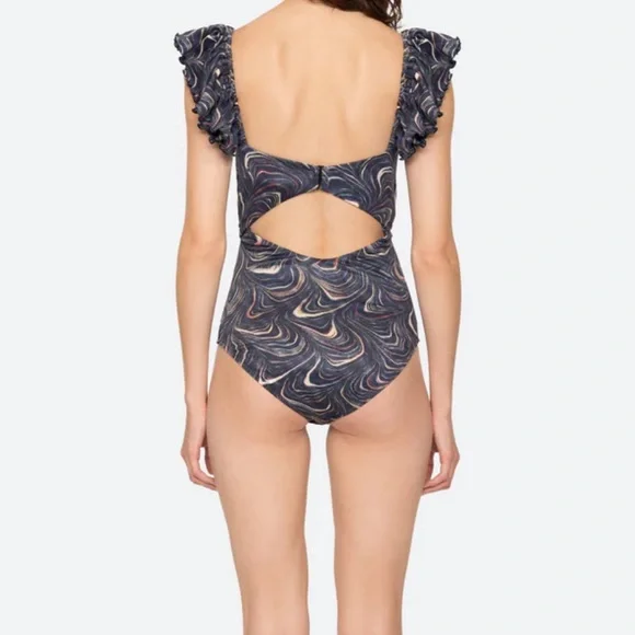 Sea NY Women’s Amara cutout One Piece, Multi color, sample size S/4 - Picture 10 of 14
